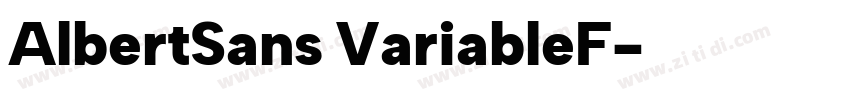 AlbertSans VariableF字体转换